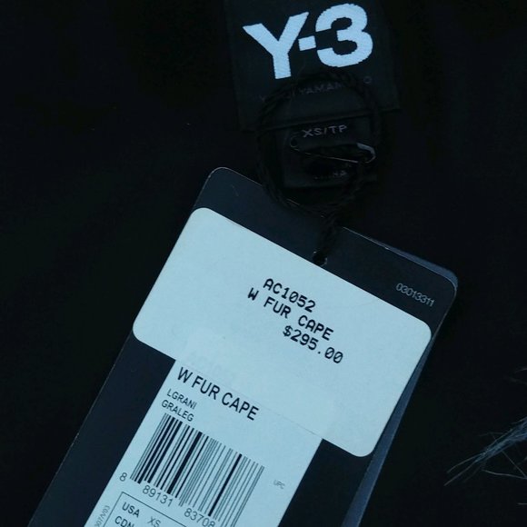 New with Tags Y-3 Fur Cape - Picture 8 of 9